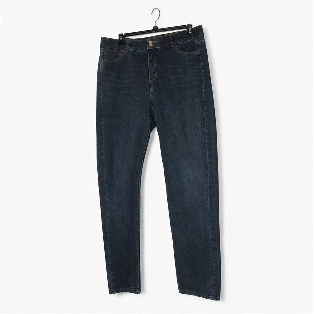 LANE BRYANT Tighter Tummy High Rise Straight Dark Wash Jeans Size 18 Regular